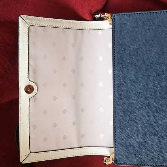 🎁NEW Kate Spade Lavender Pink/Navy and White Bag /Crossbody EC - Picture 11 of 16